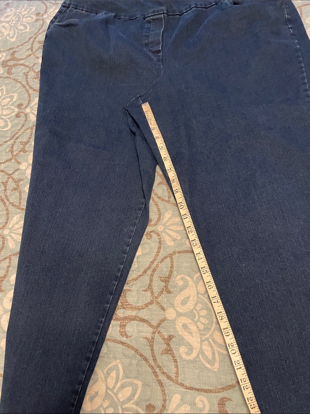 Alfred Dunner Navy Skinny Stretch Jeans